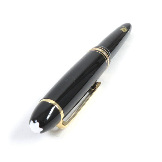MONTBLANC fountain pen Main: Resin Nib: K14 Black gold mens Used Authentic