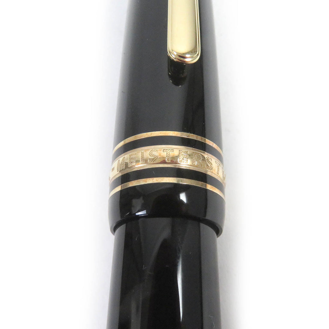MONTBLANC fountain pen Main: Resin Nib: K14 Black gold mens Used Authentic