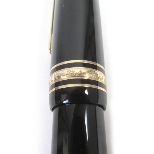 MONTBLANC fountain pen Main: Resin Nib: K14 Black gold mens Used Authentic