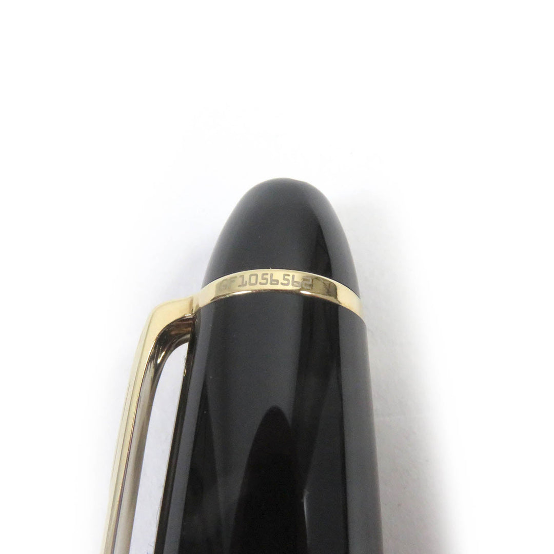 MONTBLANC fountain pen Main: Resin Nib: K14 Black gold mens Used Authentic
