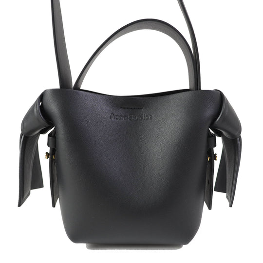 ACNE STUDIOS Shoulder Bag A10095 Main: Leather black MUSUBI MICRO Women Used Authentic