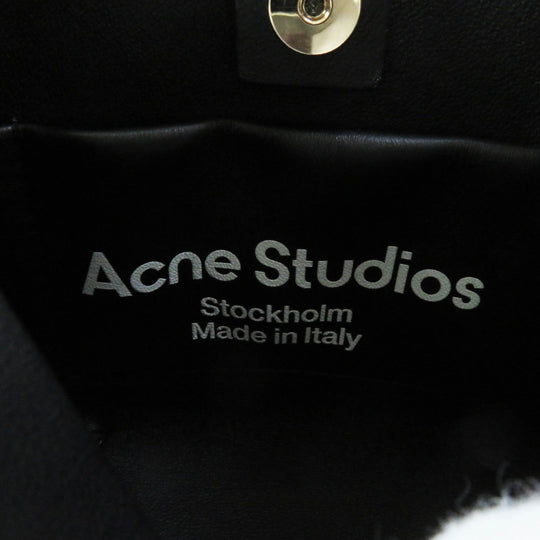 ACNE STUDIOS Shoulder Bag A10095 Main: Leather black MUSUBI MICRO Women Used Authentic