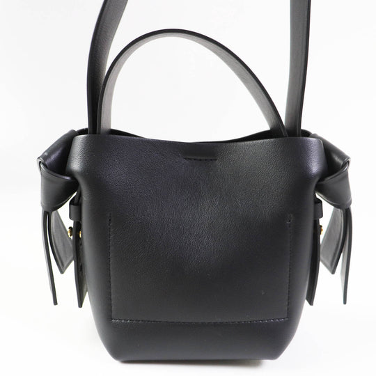 ACNE STUDIOS Shoulder Bag A10095 Main: Leather black MUSUBI MICRO Women Used Authentic