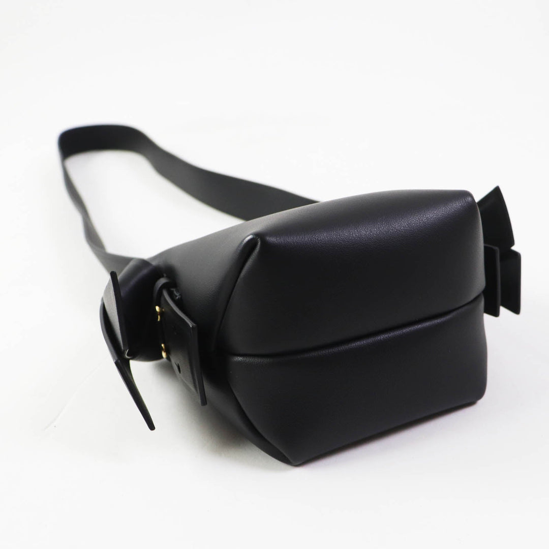 ACNE STUDIOS Shoulder Bag A10095 Main: Leather black MUSUBI MICRO Women Used Authentic