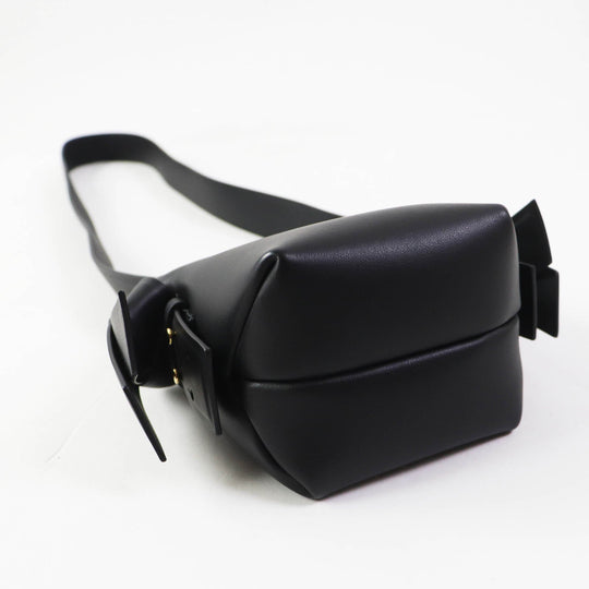 ACNE STUDIOS Shoulder Bag A10095 Main: Leather black MUSUBI MICRO Women Used Authentic