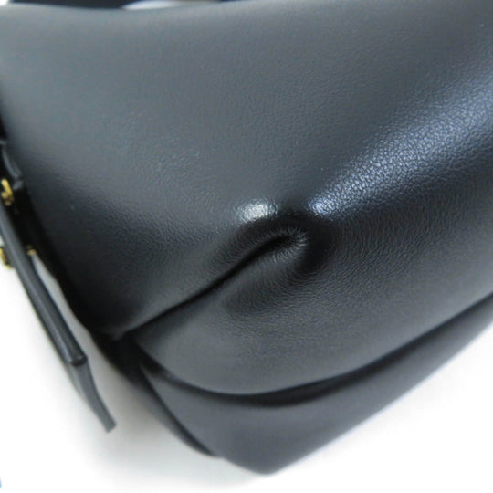 ACNE STUDIOS Shoulder Bag A10095 Main: Leather black MUSUBI MICRO Women Used Authentic