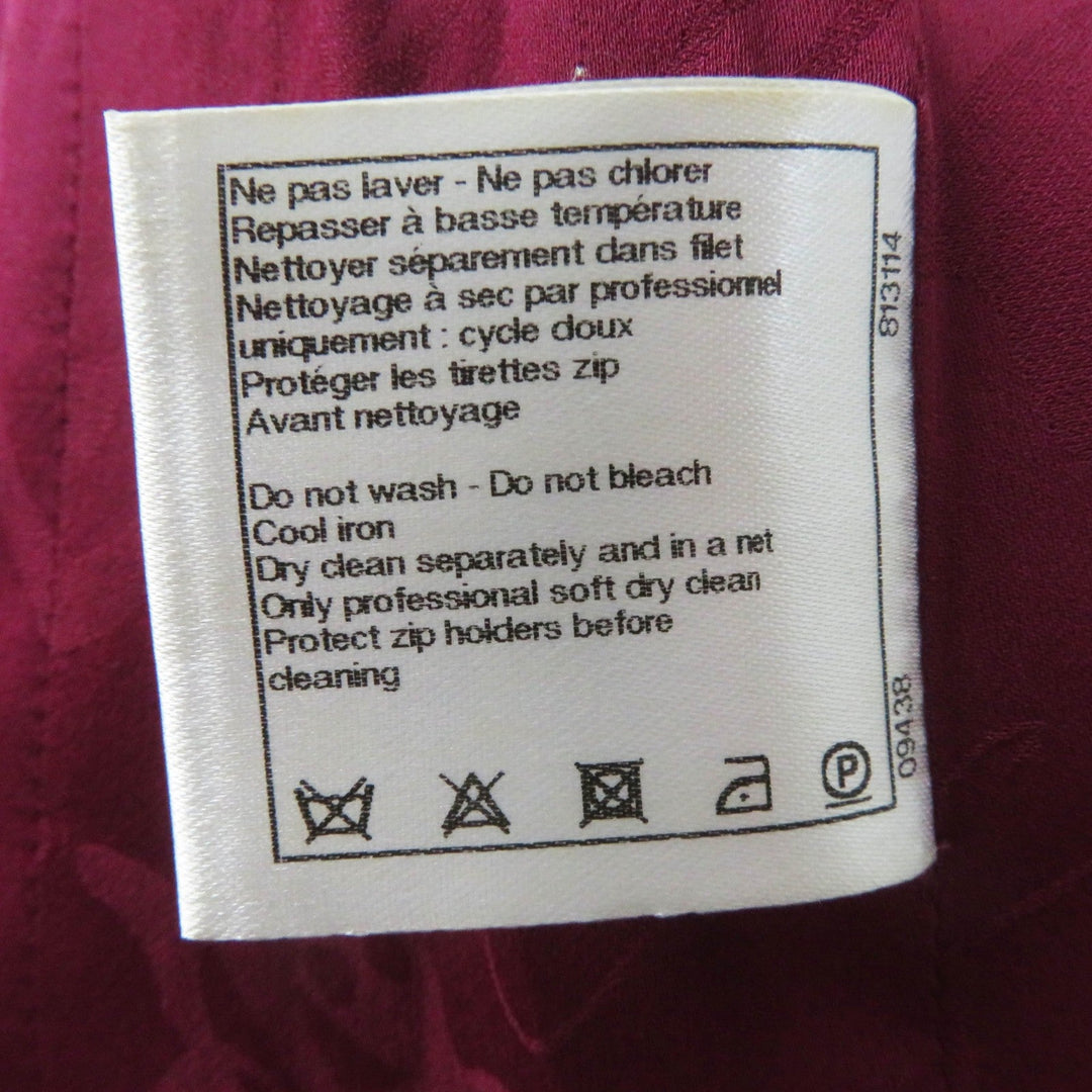 CHANEL No color jacket P50305 Outer: 100% wool, Lining: 100% silk purple Women 34 Used Authentic