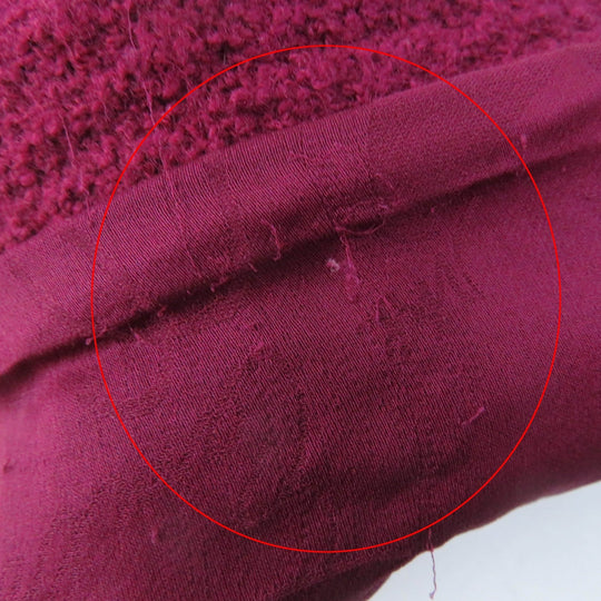 CHANEL No color jacket P50305 Outer: 100% wool, Lining: 100% silk purple Women 34 Used Authentic