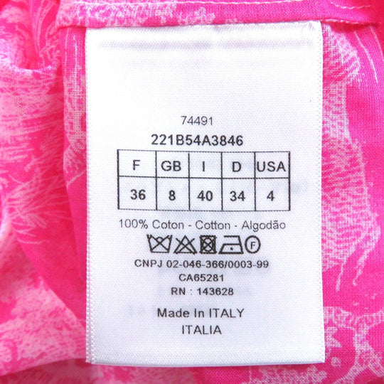 Christian Dior Long sleeve shirt 221B54A3846 Main: 100% cotton pink Women 40 Used Authentic