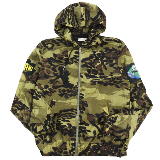 GIVENCHY Nylon jacket BM00C412P2 Outer: 100% nylon, Lining: 100% polyester Khaki type mens 46 Used Authentic