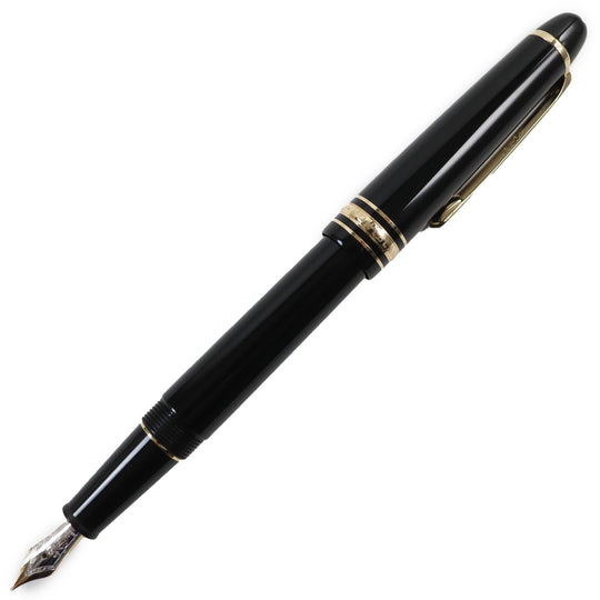 MONTBLANC fountain pen Main: Resin Nib: K14 Black gold Meisterstck Pix mens Used Authentic