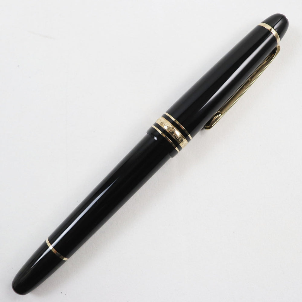 MONTBLANC fountain pen Main: Resin Nib: K14 Black gold Meisterstck Pix mens Used Authentic