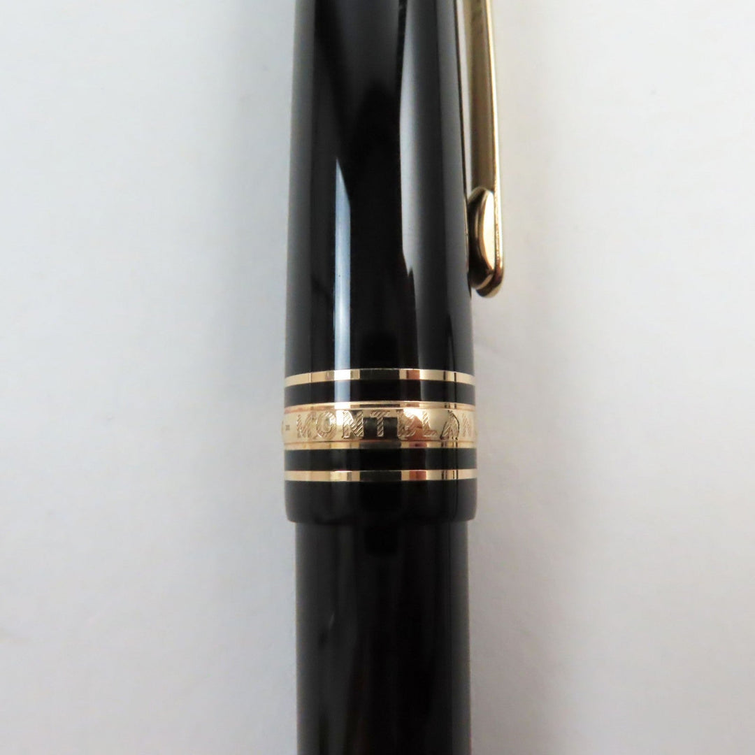 MONTBLANC fountain pen Main: Resin Nib: K14 Black gold Meisterstck Pix mens Used Authentic