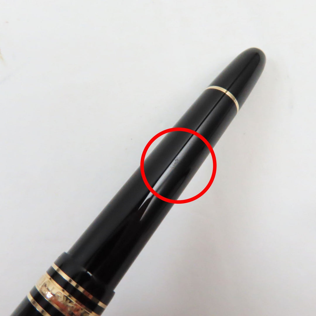 MONTBLANC fountain pen Main: Resin Nib: K14 Black gold Meisterstck Pix mens Used Authentic