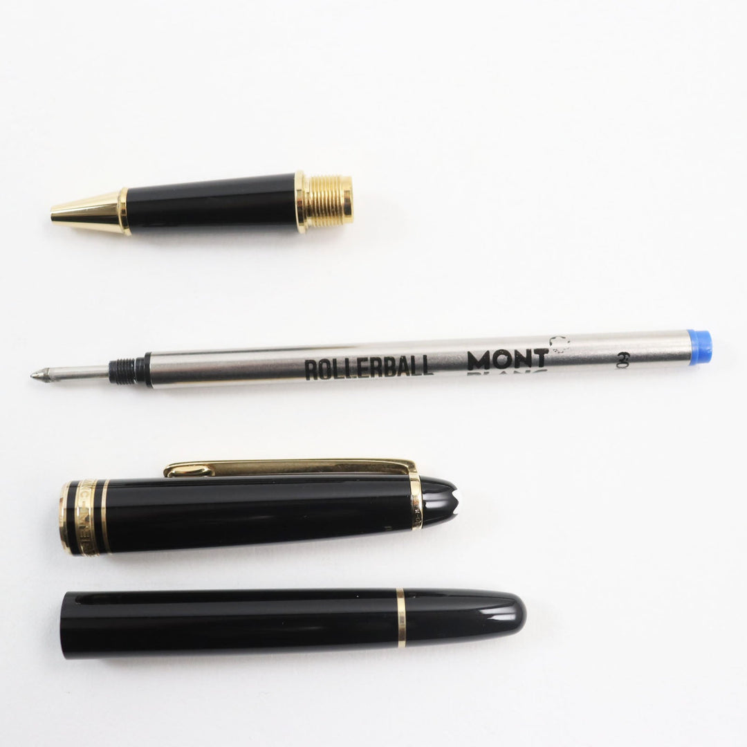 MONTBLANC Ballpoint pen Gold Plated Black gold Meisterstck Classic Women(Unisex) Used Authentic