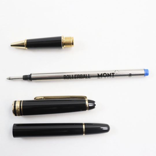 MONTBLANC Ballpoint pen Gold Plated Black gold Meisterstck Classic Women(Unisex) Used Authentic