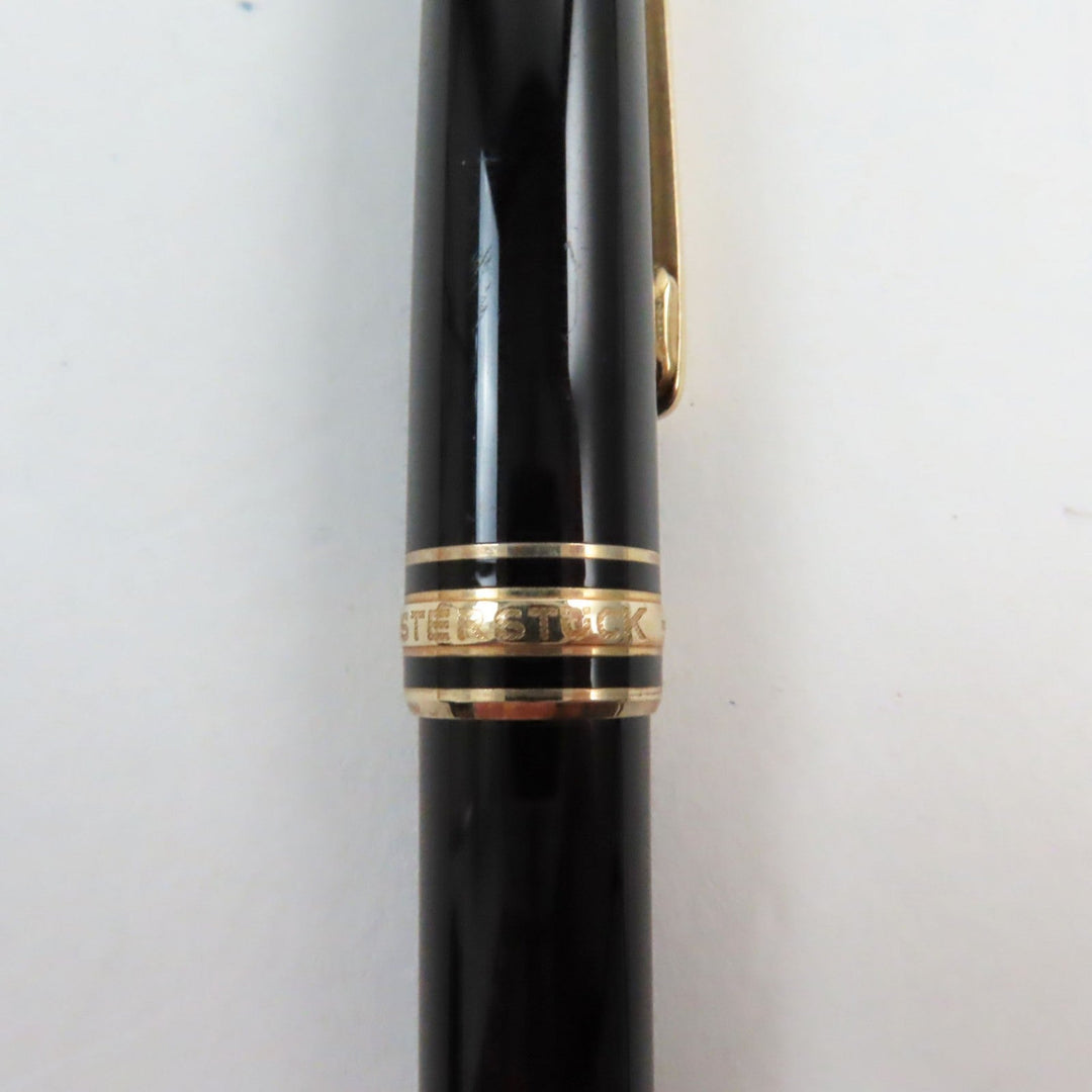 MONTBLANC Ballpoint pen Gold Plated Black gold Meisterstck Classic Women(Unisex) Used Authentic