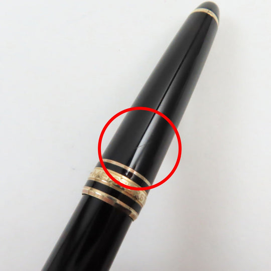 MONTBLANC Ballpoint pen Gold Plated Black gold Meisterstck Classic Women(Unisex) Used Authentic