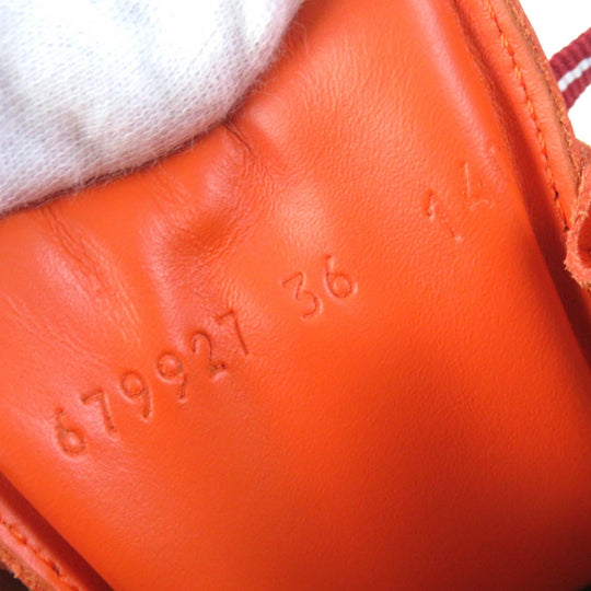 GUCCI boots 679927 leather Two-tone color (orange) North Face Collaboration 36