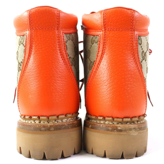 GUCCI boots 679927 leather Two-tone color (orange) North Face Collaboration 36