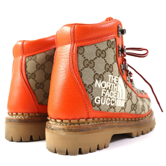 GUCCI boots 679927 leather Two-tone color (orange) North Face Collaboration 36
