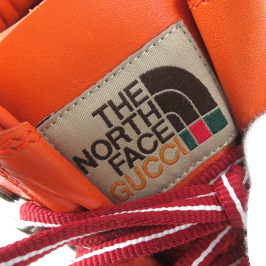 GUCCI boots 679927 leather Two-tone color (orange) North Face Collaboration 36