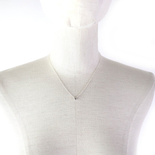 TIFFANY&Co. Necklace Main: AG925, Stone: Aquamarine Silver light blue El Saperetti Color by the Yard Women Used Authentic
