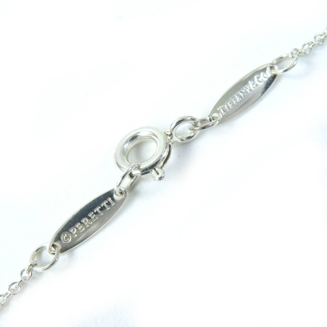 TIFFANY&Co. Necklace Main: AG925, Stone: Aquamarine Silver light blue El Saperetti Color by the Yard Women Used Authentic
