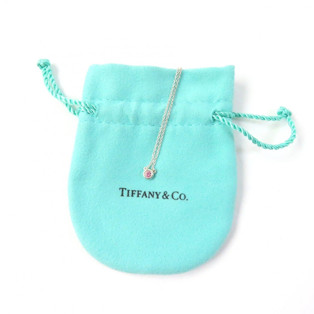 TIFFANY&Co. Necklace Main: SV925, Part: Pink sapphire Pink Silver El Saperetti Color by the Yard Pink Sapphire Pendant Women Used Authentic