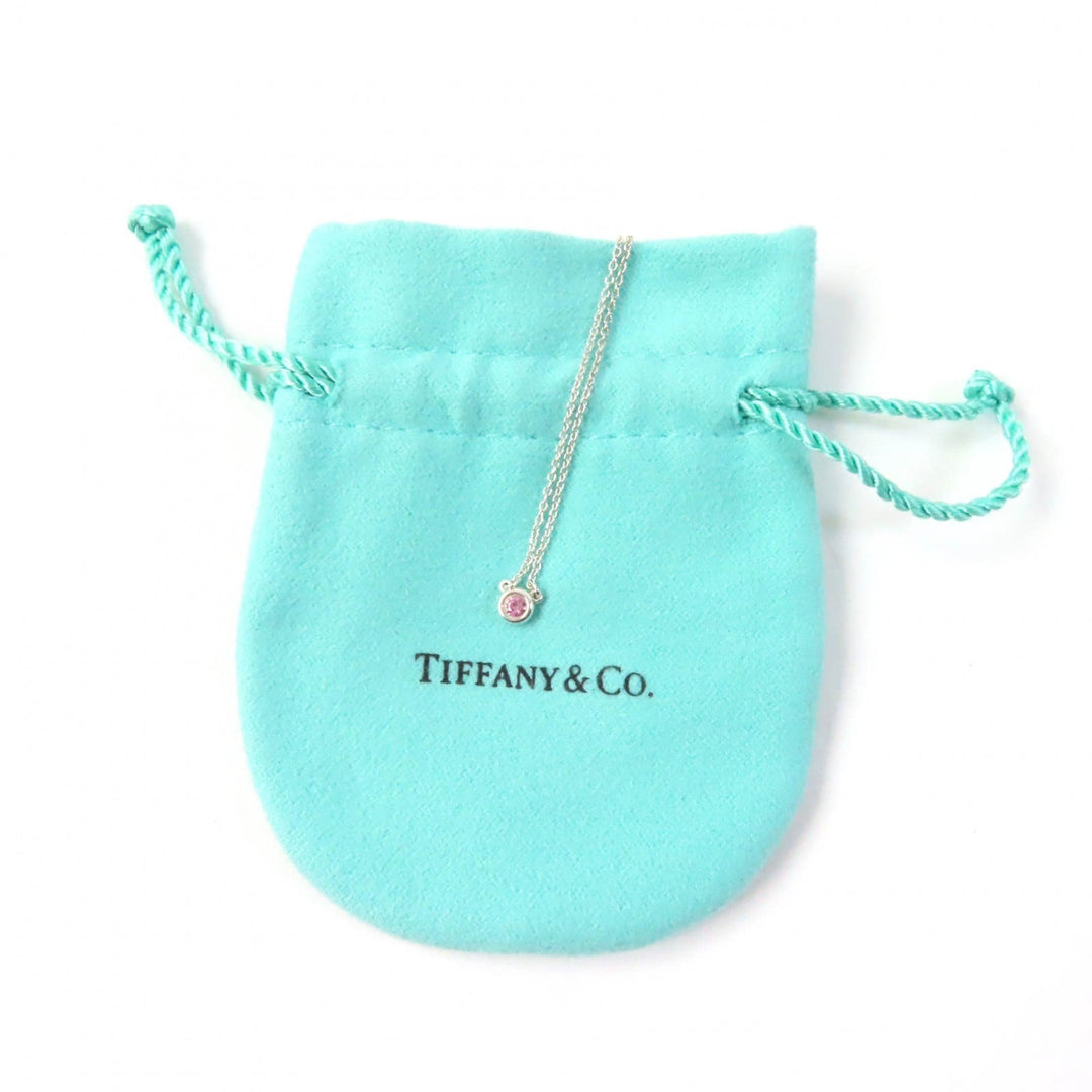 TIFFANY&Co. Necklace Main: SV925, Part: Pink sapphire Pink Silver El Saperetti Color by the Yard Pink Sapphire Pendant Women Used Authentic