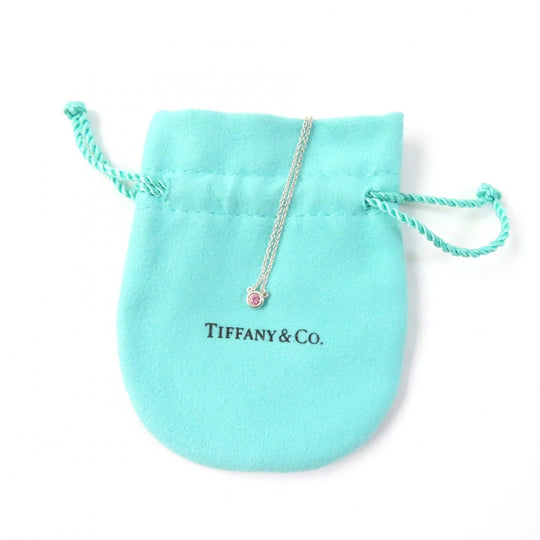 TIFFANY&Co. Necklace Main: SV925, Part: Pink sapphire Pink Silver El Saperetti Color by the Yard Pink Sapphire Pendant Women Used Authentic