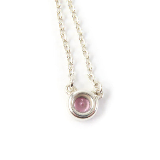TIFFANY&Co. Necklace Main: SV925, Part: Pink sapphire Pink Silver El Saperetti Color by the Yard Pink Sapphire Pendant Women Used Authentic
