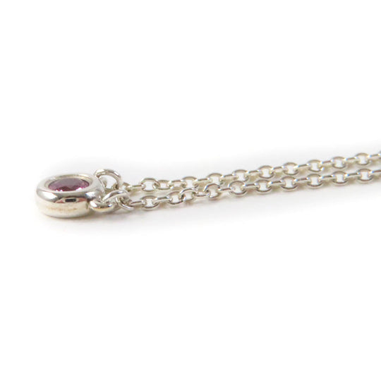 TIFFANY&Co. Necklace Main: SV925, Part: Pink sapphire Pink Silver El Saperetti Color by the Yard Pink Sapphire Pendant Women Used Authentic