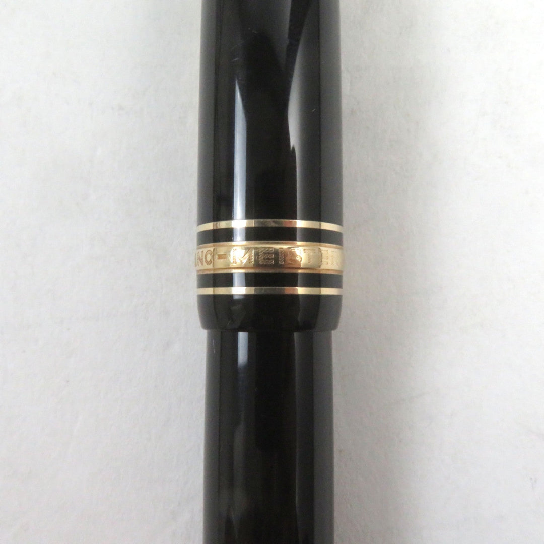 MONTBLANC fountain pen Main: Resin, Gold Plated Nib: K14 Black gold Meisterstuck No.146 mens Used Authentic