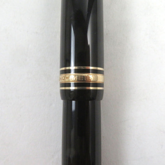MONTBLANC fountain pen Main: Resin, Gold Plated Nib: K14 Black gold Meisterstuck No.146 mens Used Authentic