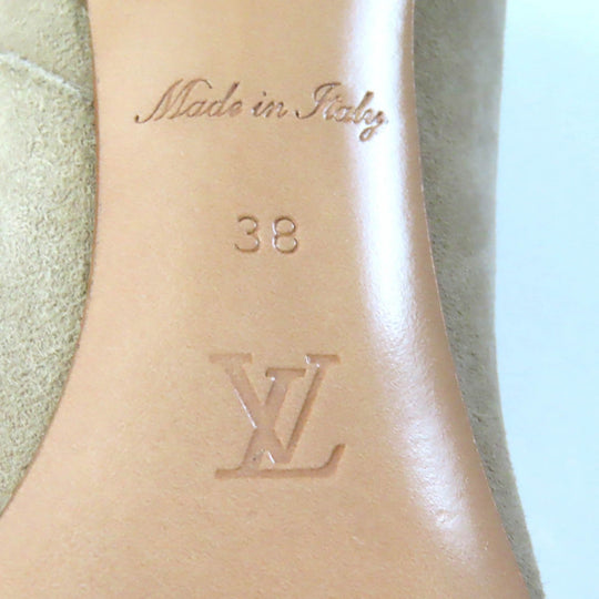 LOUIS VUITTON short boots 1A950H Main: Suede beige Ultimate Line Women 38 Used Authentic