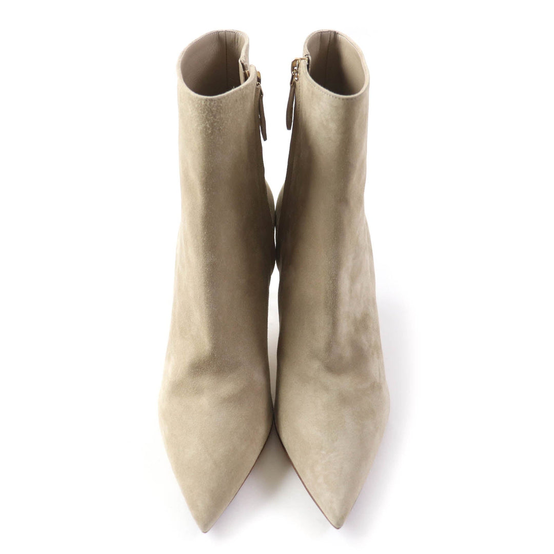 LOUIS VUITTON short boots 1A950H Main: Suede beige Ultimate Line Women 38 Used Authentic