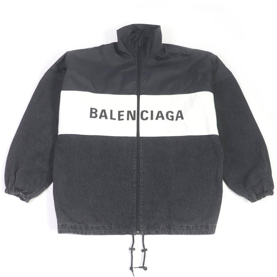 BALENCIAGA Blouson 529213 Main: 100% nylon, Main: 100% cotton, Lining: 100% polyester black mens 34 Used Authentic