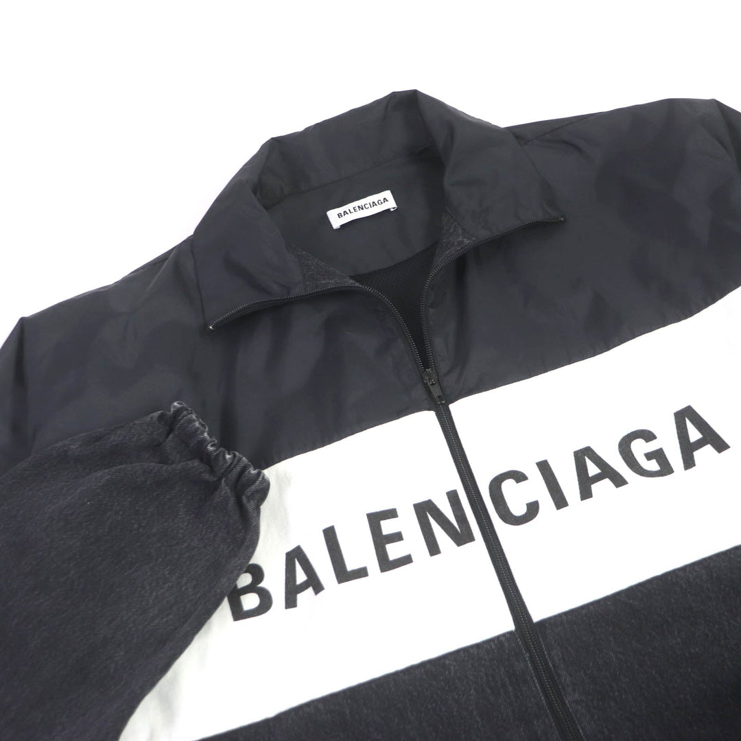 BALENCIAGA Blouson 529213 Main: 100% nylon, Main: 100% cotton, Lining: 100% polyester black mens 34 Used Authentic