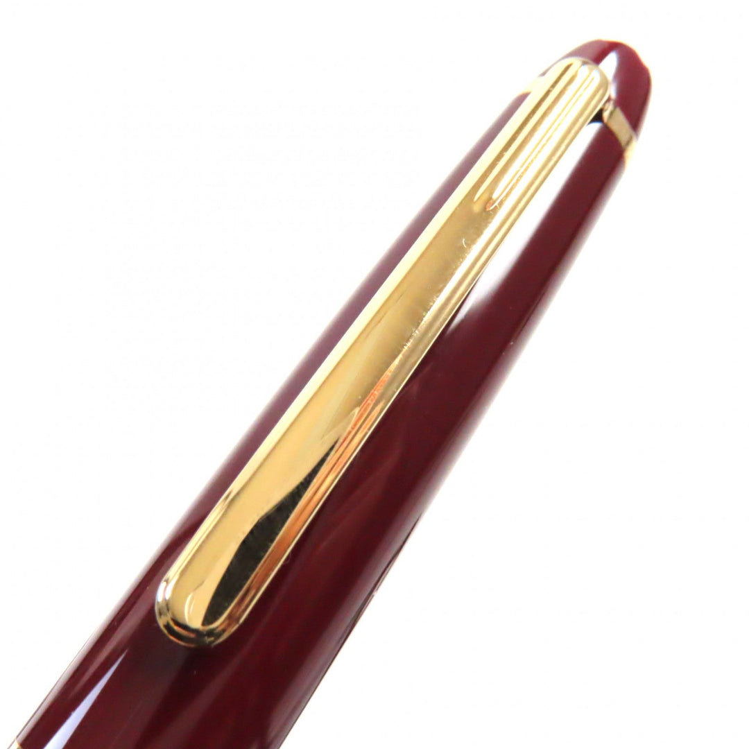 MONTBLANC Ballpoint pen Resin, Gold Plated Bordeaux Gold Meisterstck Classic mens Used Authentic