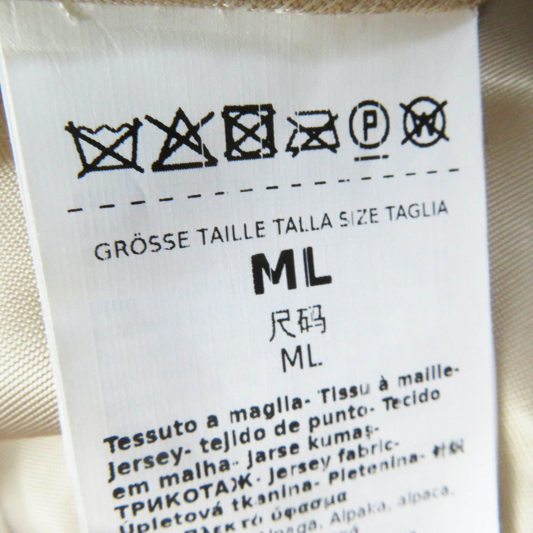 MAX MARA coat 23473601376 Outer: 62% alpaca, Outer: 26% wool, Outer: 12% silk, Lining: 100% viscose (rayon) beige White tag Teddy bear Women ML Used Authentic