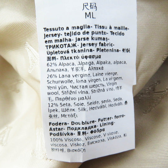 MAX MARA coat 23473601376 Outer: 62% alpaca, Outer: 26% wool, Outer: 12% silk, Lining: 100% viscose (rayon) beige White tag Teddy bear Women ML Used Authentic