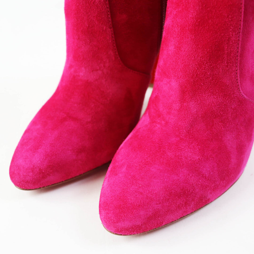 Christian Louboutin Knee high boots Main: Suede shocking pink ELEONOR BOTTA 100 Eleonor Botta Women 35 Used Authentic