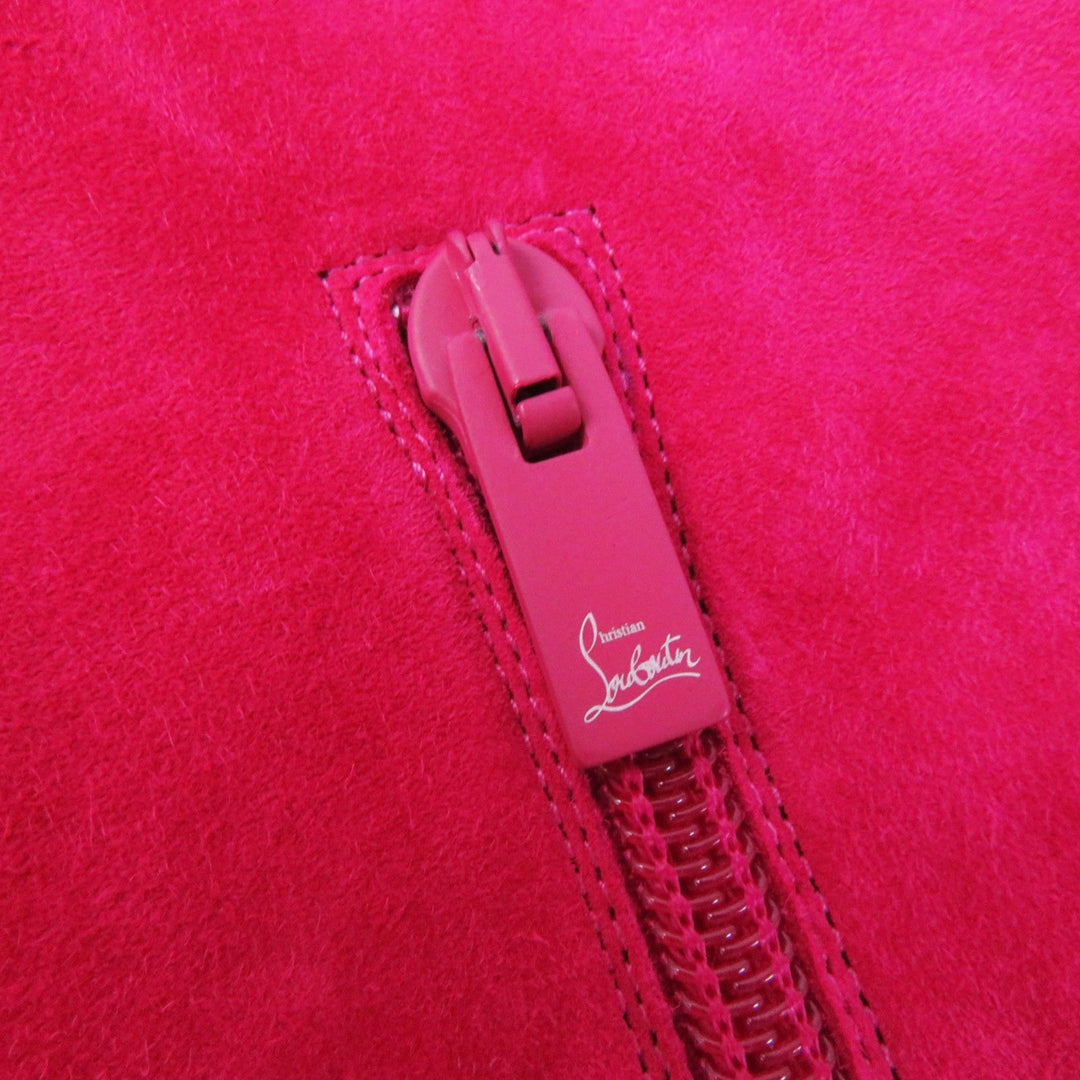 Christian Louboutin Knee high boots Main: Suede shocking pink ELEONOR BOTTA 100 Eleonor Botta Women 35 Used Authentic