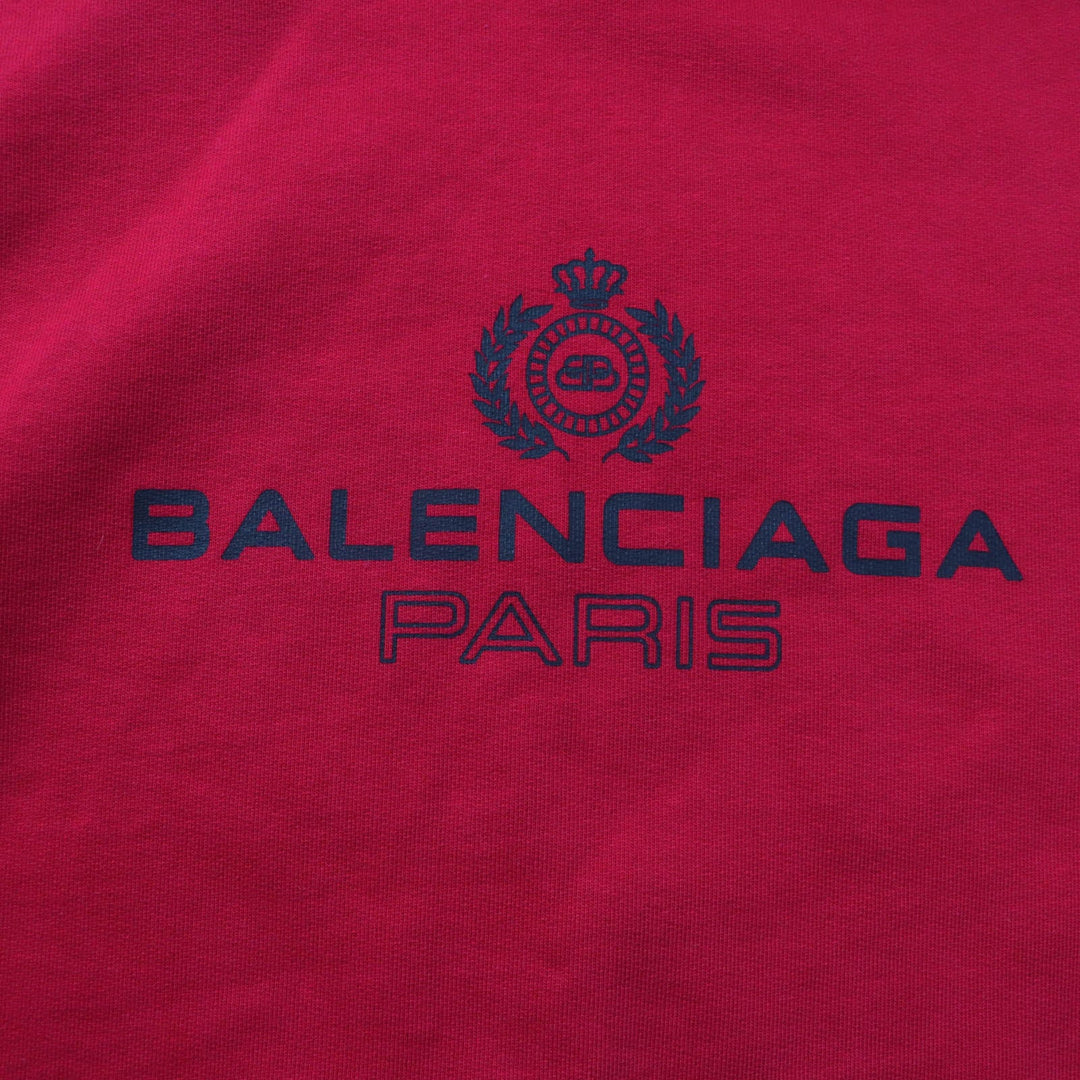 BALENCIAGA Hoodie 570811 Main: 100% cotton Red mens XXL Used Authentic