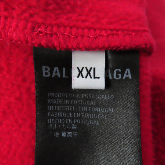 BALENCIAGA Hoodie 570811 Main: 100% cotton Red mens XXL Used Authentic
