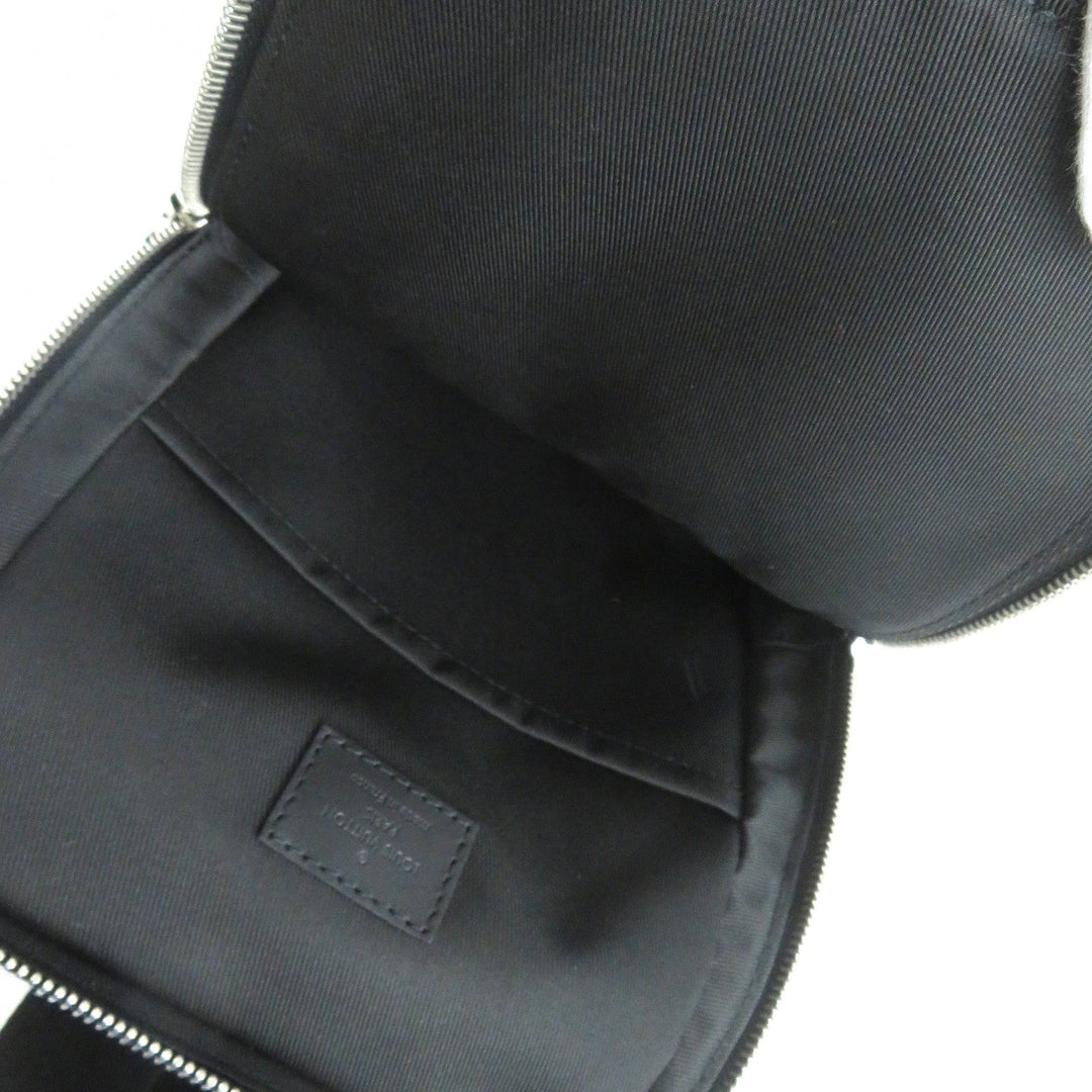 LOUIS VUITTON Sling bag N41720 Damier Anfini black Avenue sling bag mens Used Authentic