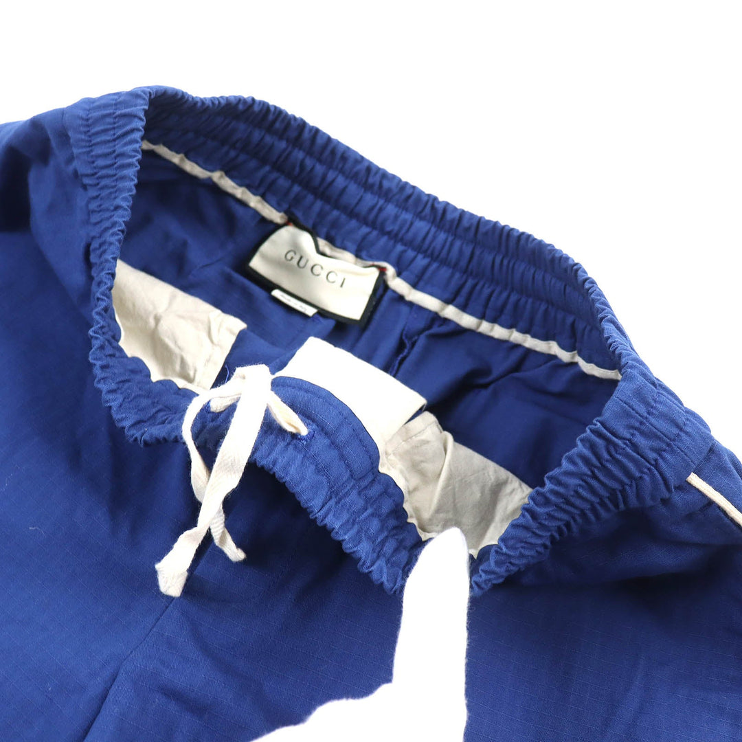 GUCCI Pants 625880 Outer: 70% cotton, Outer: 30% nylon, Decoration: 96% polyester, 4% cotton blue mens 46 Used Authentic