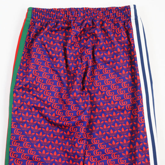 GUCCI Pants 692113 Main: 55% polyester, Main: 45% cotton, Part: 100% polyamide (nylon) Navy red mens XS Used Authentic
