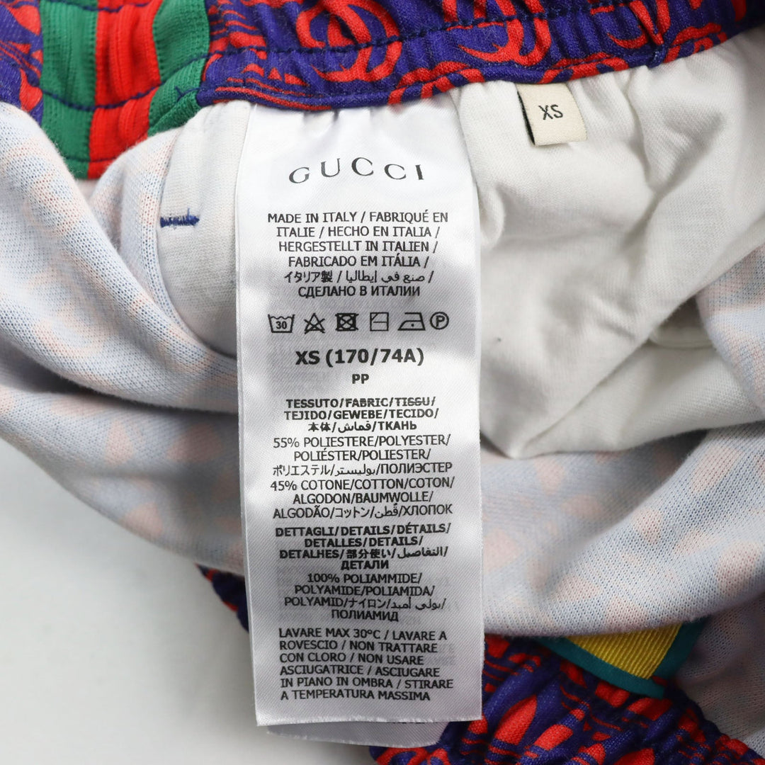 GUCCI Pants 692113 Main: 55% polyester, Main: 45% cotton, Part: 100% polyamide (nylon) Navy red mens XS Used Authentic